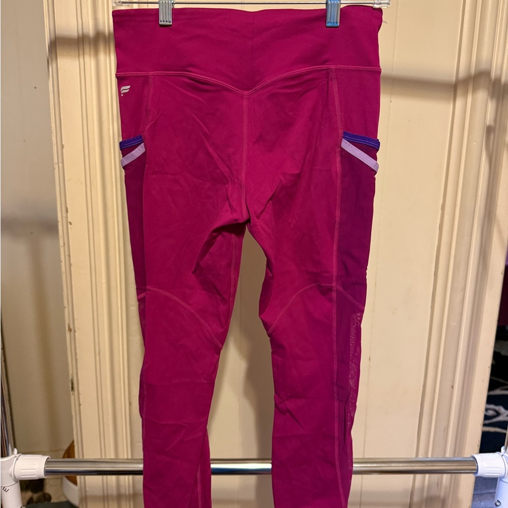 Fabletics Motion365 Fuchsia Colored Leggings With… - image 2